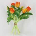 Моделирование мягкий тюльпаны букет PE эмульсия силиконовый тюльпаны цветок моделирование цветок 7 коротких ветвей тюльпаны