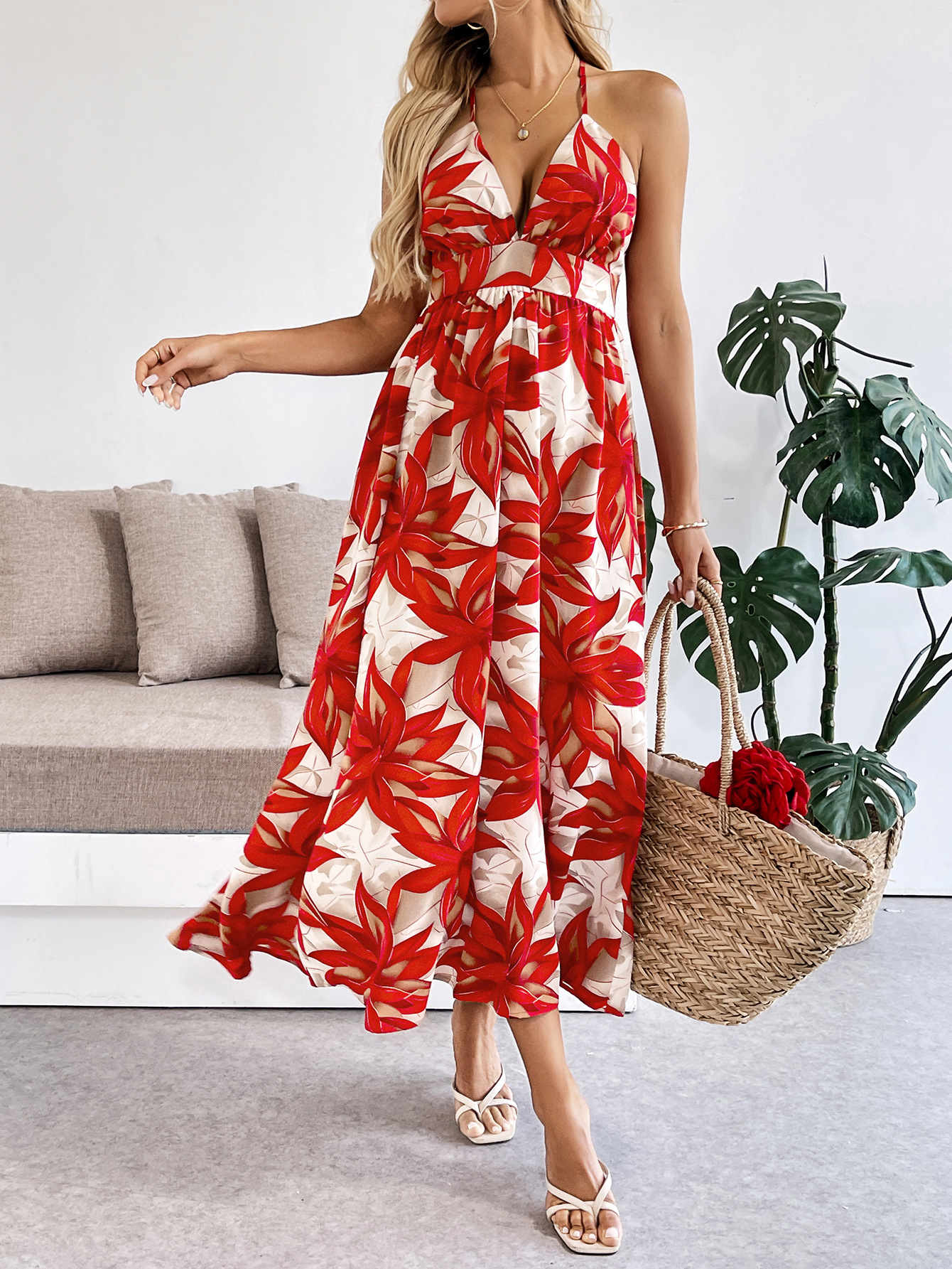 Robe estivale Décontractée pour la Plage ou le Bord de Mer --3