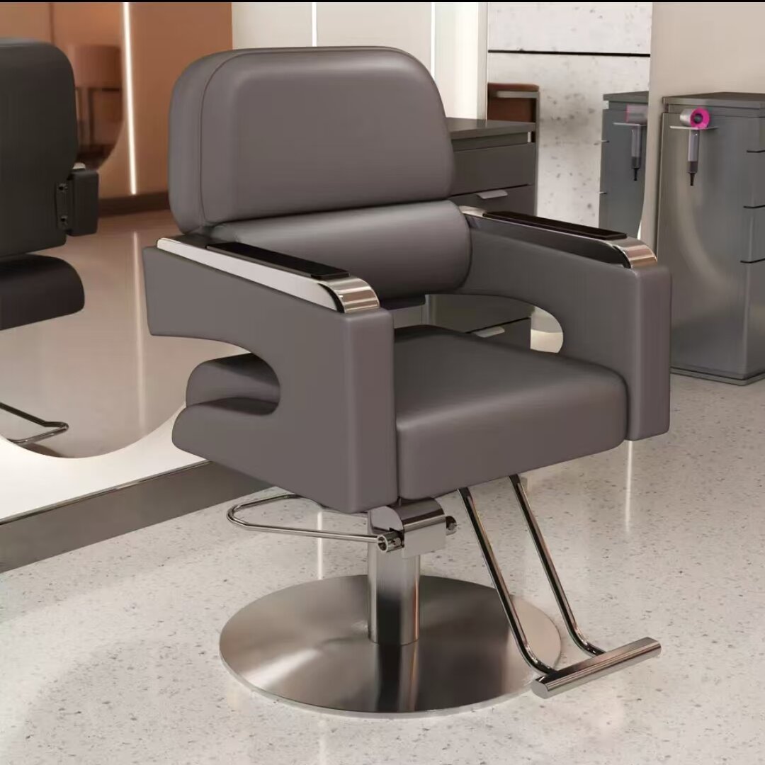 Sillón de peluquería, sillón de salón moderno, sillón de peluquería sencillo, sillón para cortar el pelo, sillón especial para permanente y tinte de salón, sillón de salón de belleza, uso comercial de alta gama.