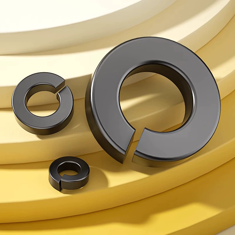 Пружинная шайба усиленная GB7244, утолщенная, расширенная, закаленная, термообработанная, черненая, открытая, эластичная прокладка-прокладка