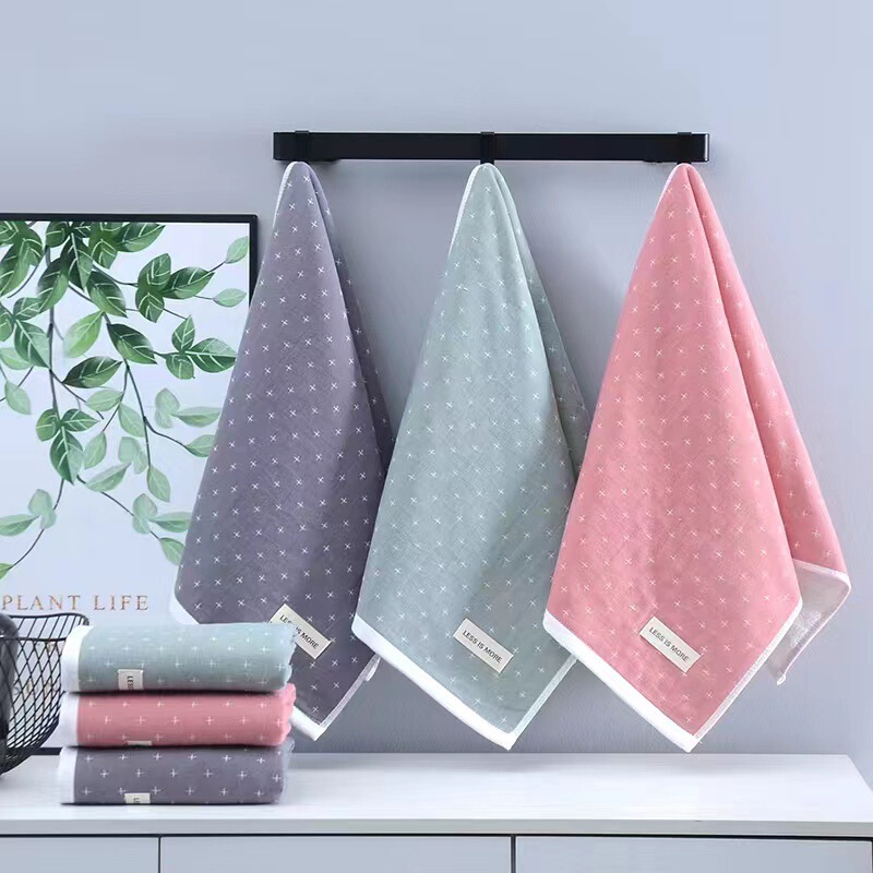 Doji Cotton Gauze Towel Adult Household Absorbent Easy-to-Lose Quick-Drying Adult Men's and Women's Couple Large Towel