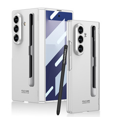 Amazon 適用サムスン zfold 30% off スタック携帯電話ケースクリエイティブつや消しペンスロットビジネス磁気携帯電話保護カバー