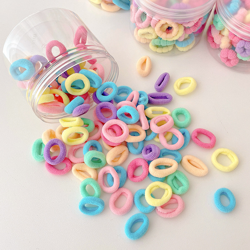 Banda de goma infantil pulgar anillo de cabello de cabello lindo cordón de cabello no daña cabello elástico para niñas atadas pelo banda de goma