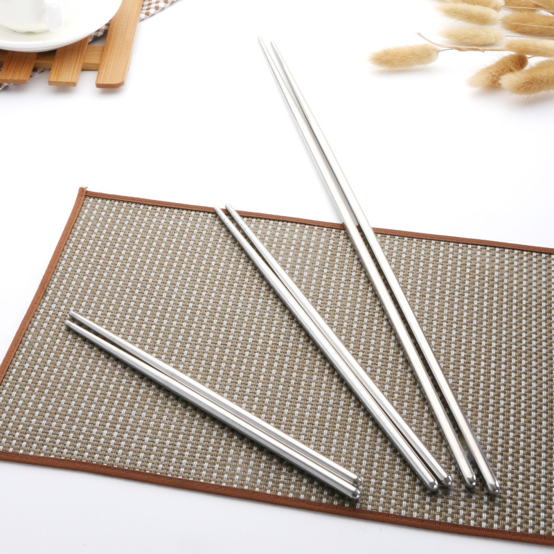 스테인레스 젓가락 현대 간단한 상업용 긴 젓가락 식기 도매 고온 소독 곰팡이 단열 대량 가능