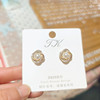 Summer sophisticated retro elegant fashionable earrings from pearl, Korean style, wholesale