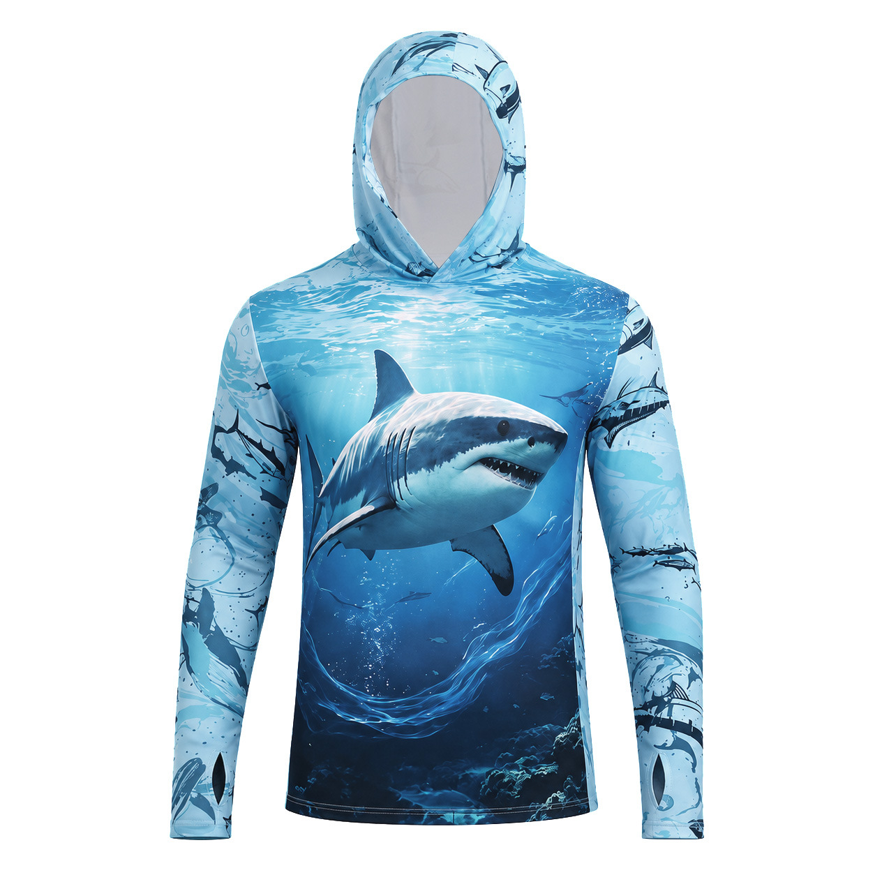 2026 acondicionamiento de verano abrigo protector solar al aire libre capuchon hielo chaqueta protector solar hombre máscara de pesca UV protector solar