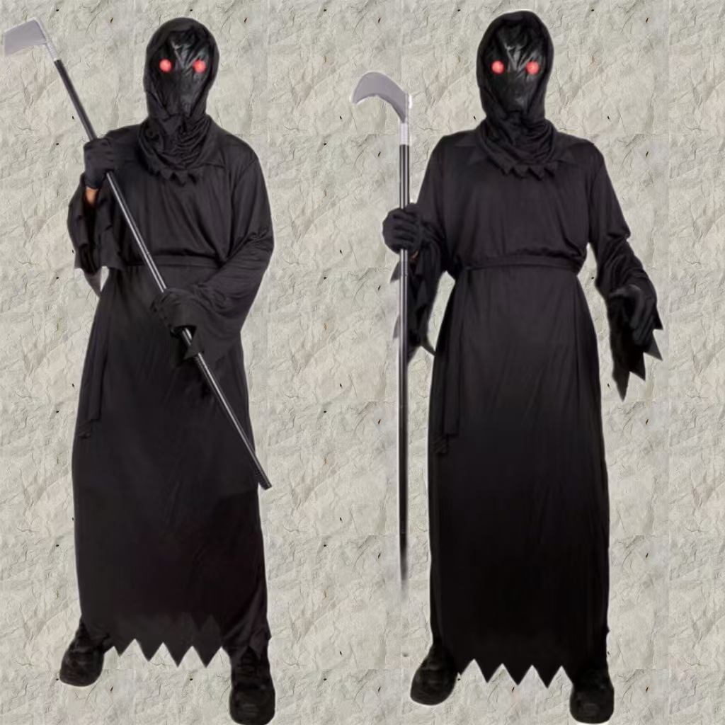 Halloween disfraz infantil gritos disfraz fiesta espectáculo de la muerte terror aterrador ojos brillantes