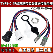 TYPE-Cĸ��4P 6��ע�z ֱ��ʽ ̨��typec��늿ڿ����busb�B����