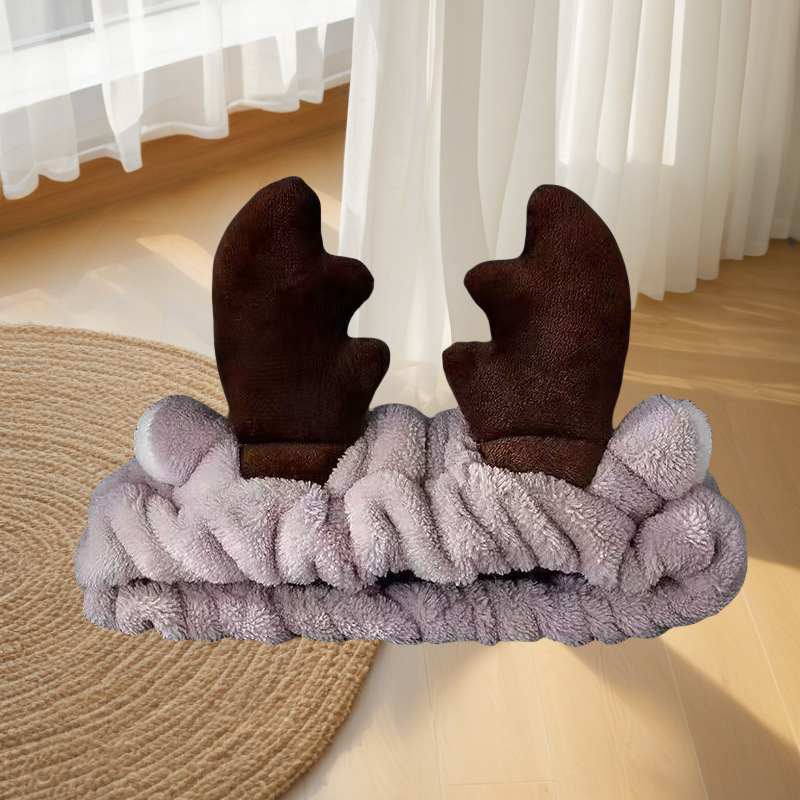 Estilo coreano estudiante lindo diadema tocado accesorios para el cabello pequeño animal Banda para el cabello de las mujeres lavado de cara simple máscara diadema