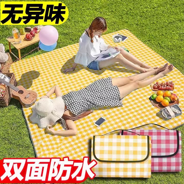 피크닉 매트 댐프 방지 매트 방수 두꺼운 휴대용 야외 여행 캠핑 피크닉 매트 잔디 스프링 비치 매트