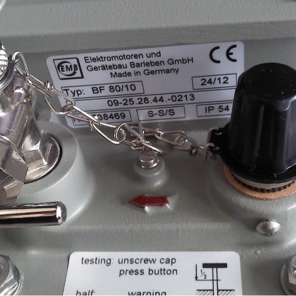 BF80/10  ELEKTROMOTOREN UND GERATEBAU  BARLEBEN