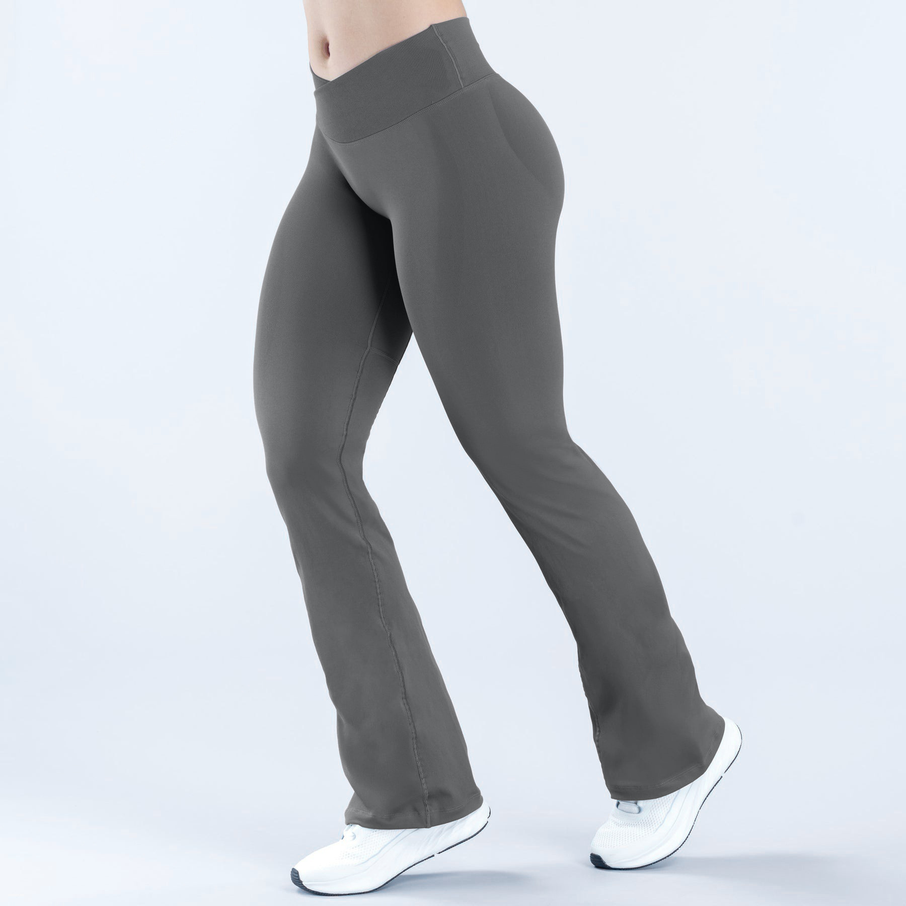El cuerpo delgado y delgado, respirado y desnudo, pantalones de calzado de cintura alta y caderas, pantalones de calzado de calzado de calzado de calzado sin calzado. image 35
