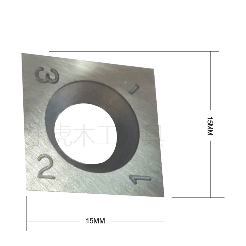 [Suministro exclusivo transfronterizo] carpintería desechada hoja de aleación dura cuchillo espiral Fresadora vertical cuchilla cepilladora de cuatro lados 1414