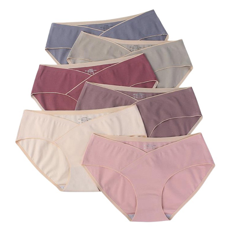 Ropa interior de maternidad de una pieza sin costuras pantalones de soporte de vientre de algodón puro para calzoncillos prenatales y posparto transpirables de embarazo temprano y medio