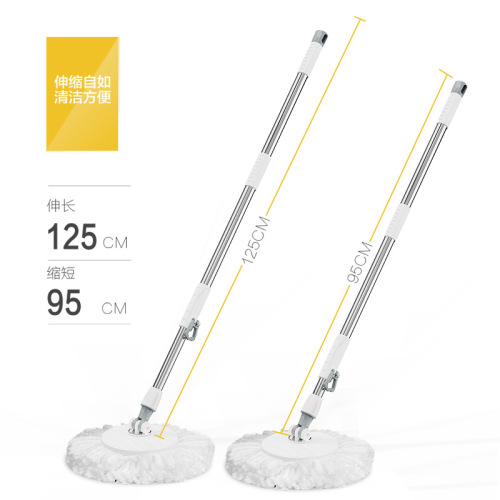 Foot-operated housework cleaning four-drive rotating mop with foot pedal stainless steel good mop mop bucket set mop bucket