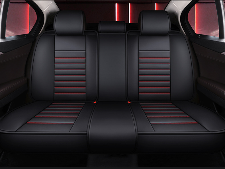 Car Seat Cushion, Universal for All Seasons, Leather Seat Cover, Small Car Seat Cover, Fully Enclosed 3D Winged Seat Cushion, Suitable for Sedan and Pickup Truck