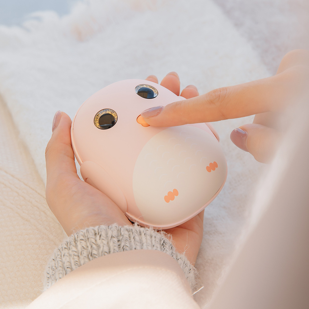 定制萌鷹暖手寶充電寶二合一  防爆保暖冬季可愛萌寵暖手寶禮品