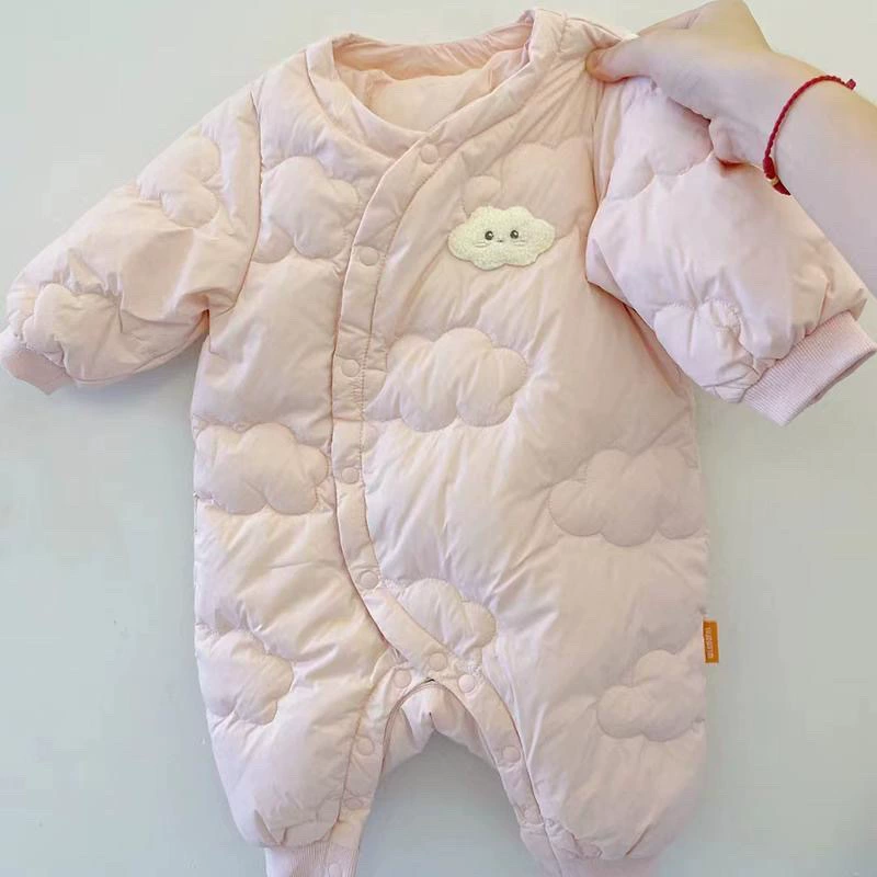 Winter children's down jacket to go out with down, 12 month