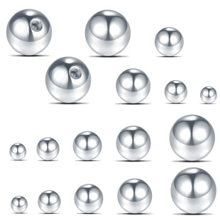 100 pcs/pack stainless steel thread ball nipple nail nose nail tongue nail eyebrow nail ear stud basic accessories cross-border