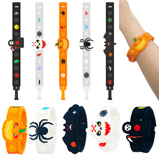 Cross-border new Halloween rat pioneer bracelet silicone bubble press decompression bracelet decompression toys wholesale