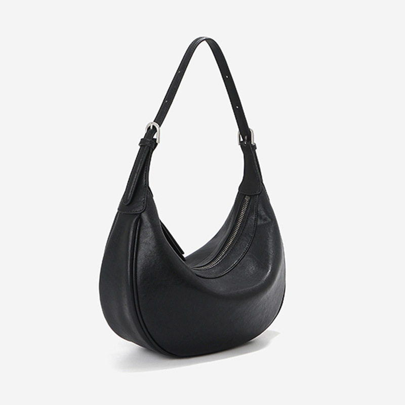 2026 New Crescent Hobo Bag For Women, Large Capacity Commuter Shoulder Bag, Premium Genuine Cowhide Niche Underarm Bag