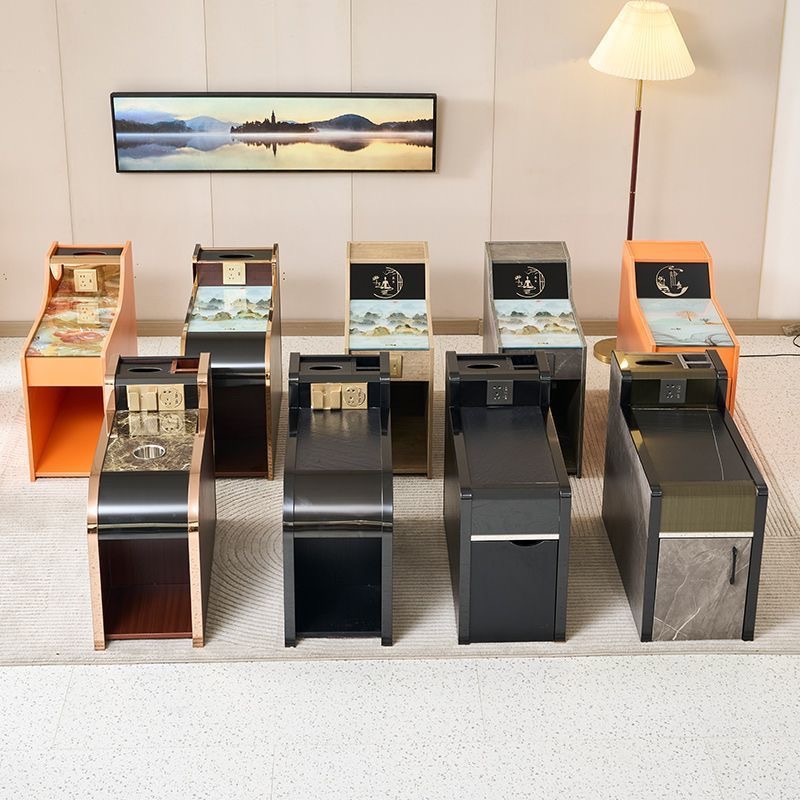 简易茶桌小茶几烟灰缸水杯架棋牌室麻将机专用茶几自动麻将机配件