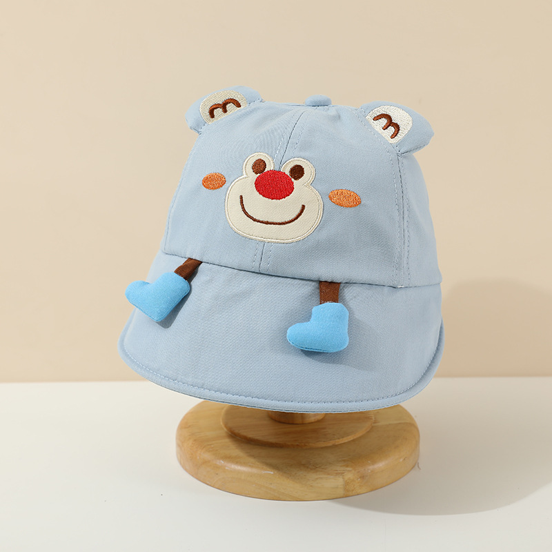 Bonito sombrero de bebés de dibujos animados primavera y otoño delgado sombrero de boca de pato para niños y niñas viajar sombrero de béisbol de protección solar