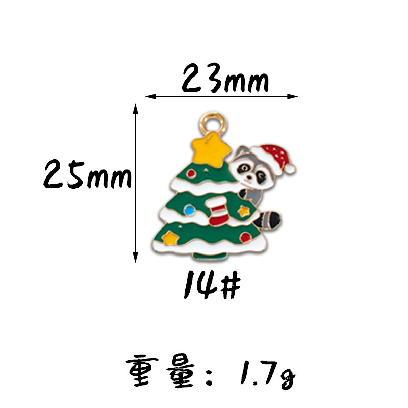 圣诞节圣诞老人手套袜子姜饼人滴油合金diy饰品配件耳环吊坠挂件|undefined