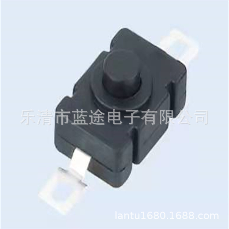 厂家供应按钮开关 强光手电筒开关圆形电子产品复位自锁开关