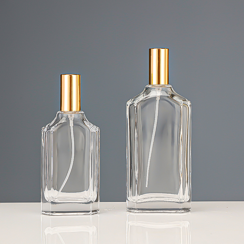 香水玻璃瓶30ml50ml100ml透明按压香水喷雾瓶化妆品分装香水空瓶