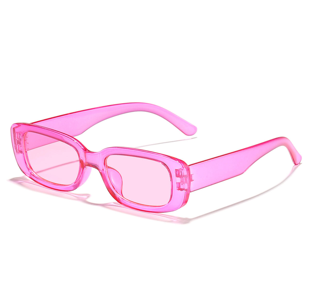 2021 nueva moda pequeño marco cuadrado gafas de sol jalea color gafas marco moda gafas de sol transfronterizo AliExpress 1224