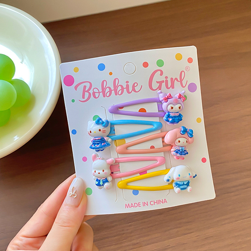 F9042-7# blue sanrio bb clip five-piece set