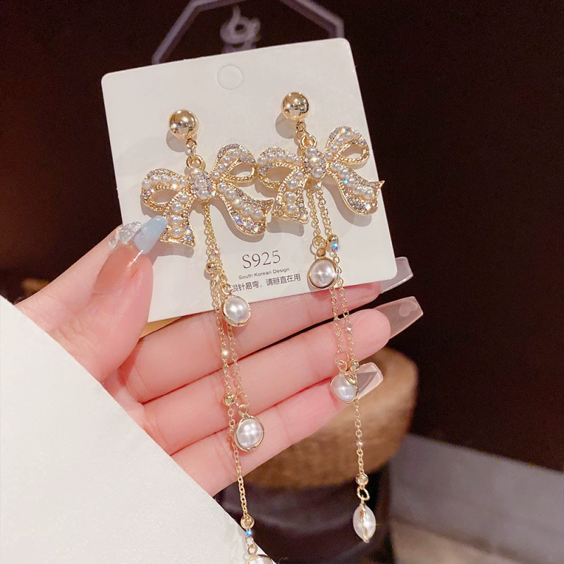 Серебряная игла, серьги из жемчуга, образец 925, стиль легкой роскоши, оптовая торговля
