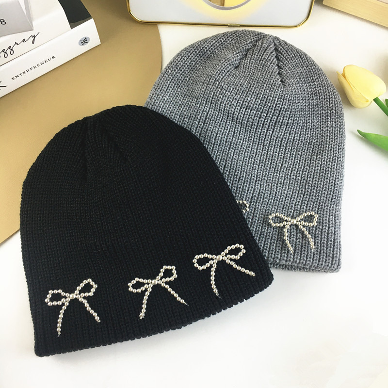 Women's Knitted Beanie Hat Warm Wool Winter Hat With Ear Protection_voghion.com