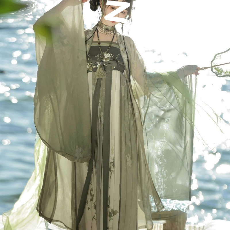 漢風秀絹オリジナル漢服唐胸丈大袖シャツと妖精スカート春夏秋モデル工場直販|undefined