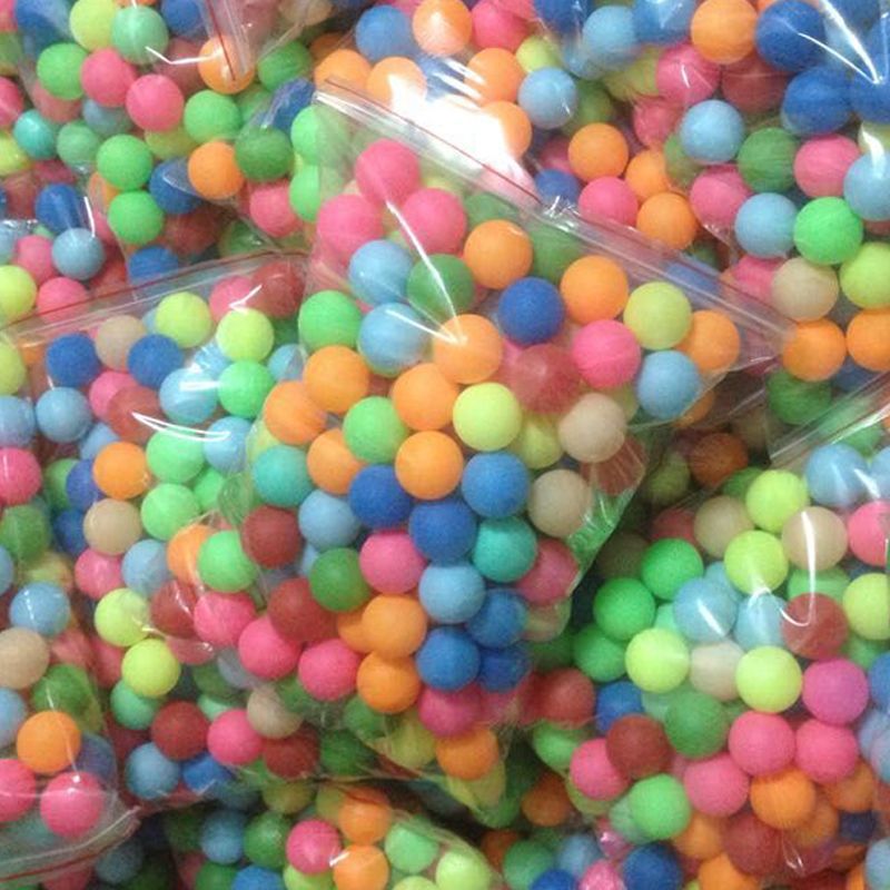 Frosted Color Table Tennis Small Colorful Ball Spray Ball Motorcycle Ball Plastic Pet Cat Kidsren's Trainer Toy Factory