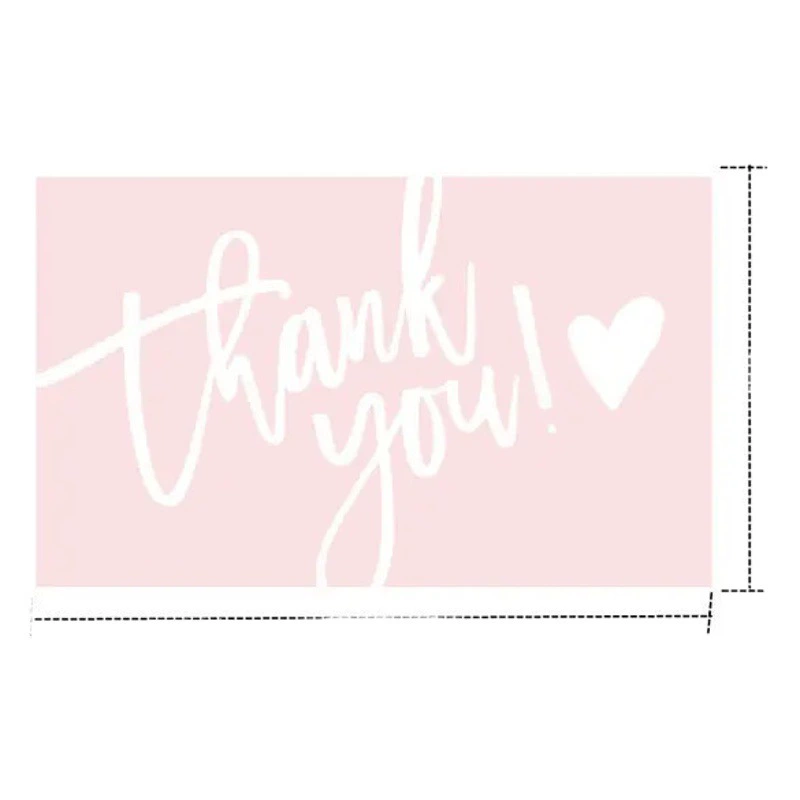 Amazon трансграничная оптовая продажа Розовая благодарственная карта бумажная карта с покрытием спасибо подарочная карта упаковочная карта