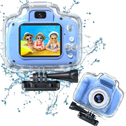 Amazon Sports Waterproof Stand Children's Mini Camera Children's HD Digital Camera Toy Can Take Photos