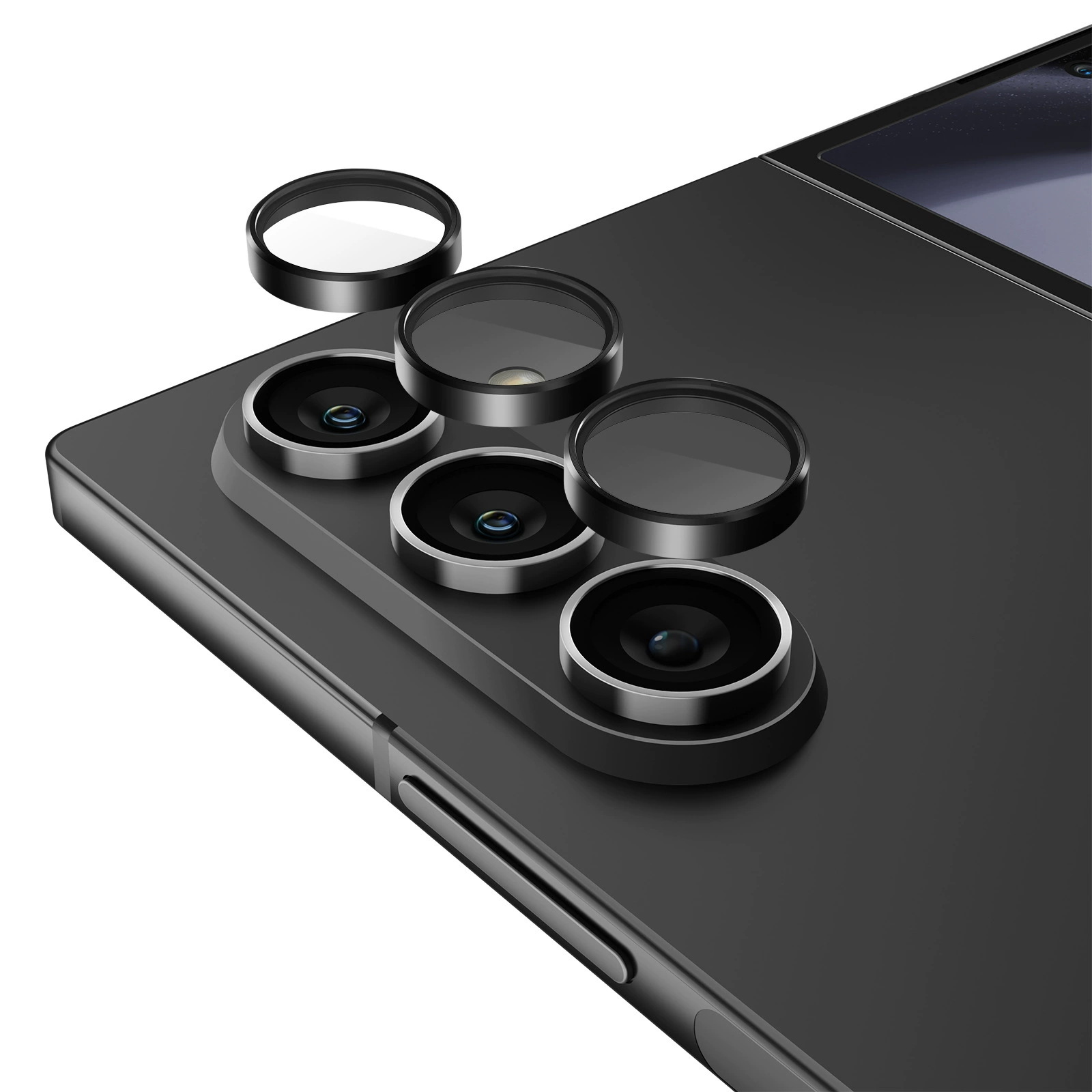 Подходит для Samsung Galaxy Z Fold6 внутренняя ступень, металлическая пленка для объектива, Z Flip6 защитная пленка для камеры «орлиный глаз»