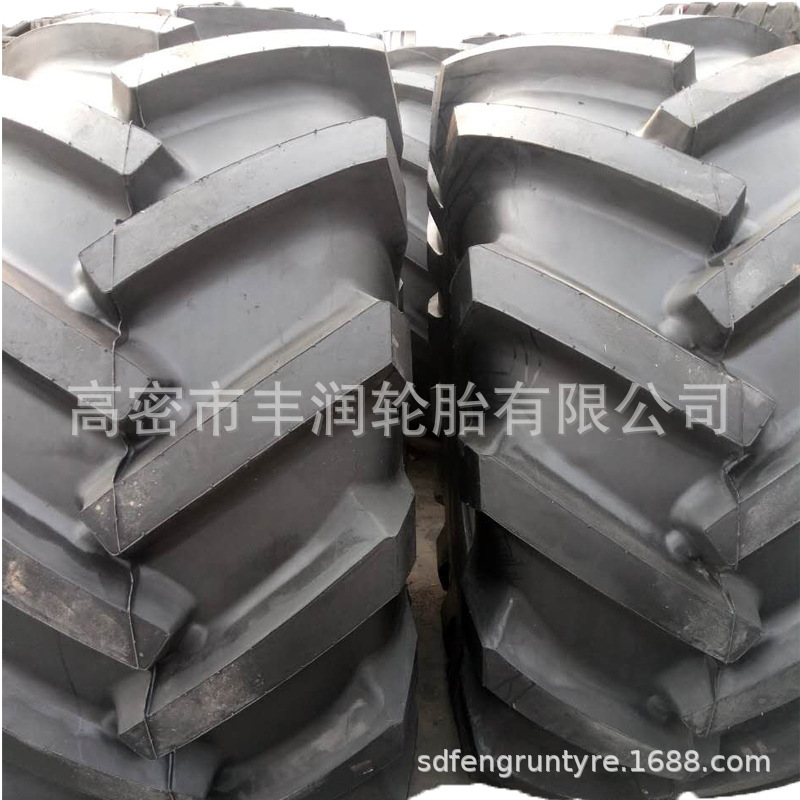 林业轮胎28L-26人字轮胎 路拌机 伐木机加深花纹防刺扎