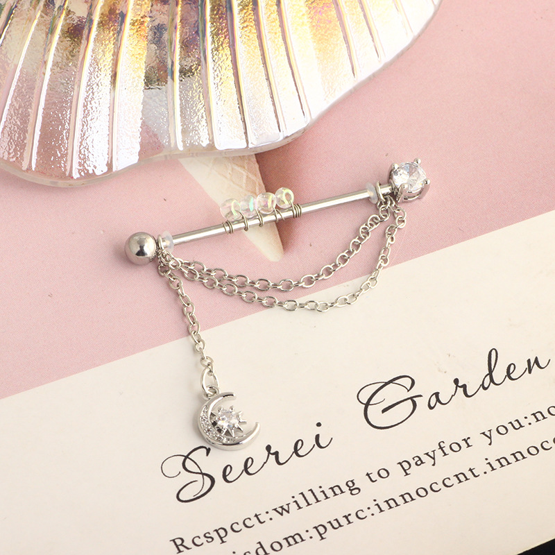 Stainless Steel Industrial Ear Long Rod Body Piercing Ear Bone Nail Export Jewelry detail image 29