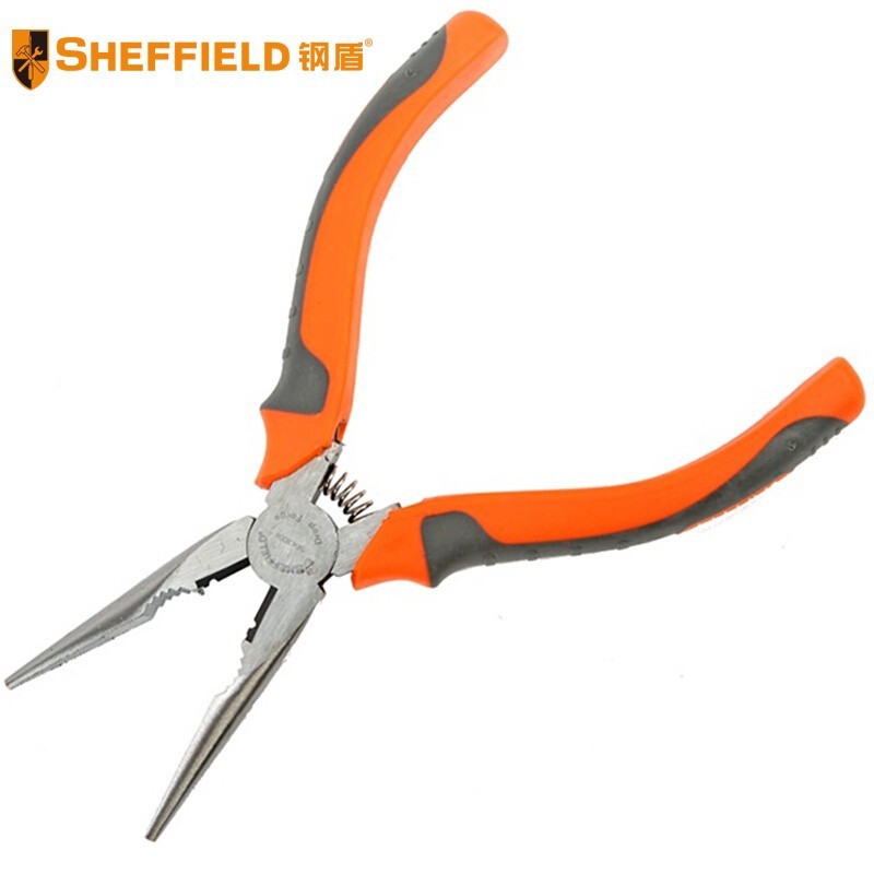 钢盾 SHEFFIELD S043004/S043005 专业日式圆腮尖嘴钳6”/8”