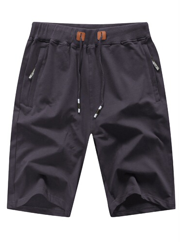 Classic Fit Drawstring Shorts Stylish Drawstring Elastic
