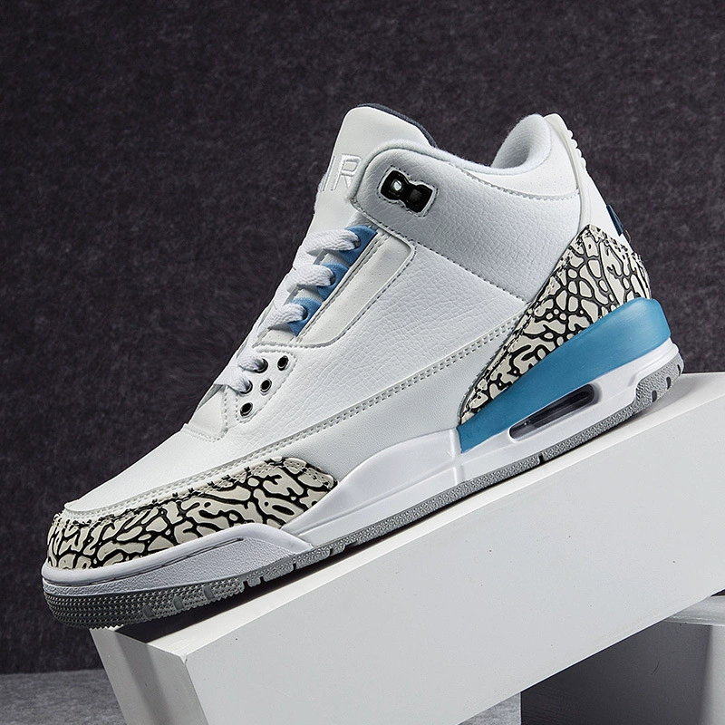 Оптовая продажа баскетбольных кроссовок от фабрики Putian: мужские кроссовки AJ3, белые, цвет «цемент», цвет «синий Фудживара Хироши», цвет «синий Норт-Каролина», цвет «синий Никс», спортивные кроссовки для гонок.