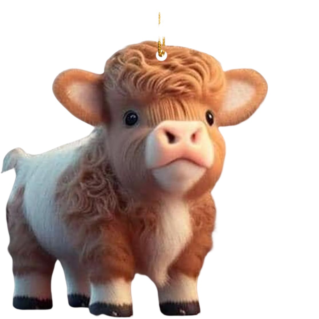 Transfronteriza nueva vaca de dibujos animados lindo colgante decoración del árbol del hogar adornos del árbol de Navidad decoración del hogar adornos colgantes