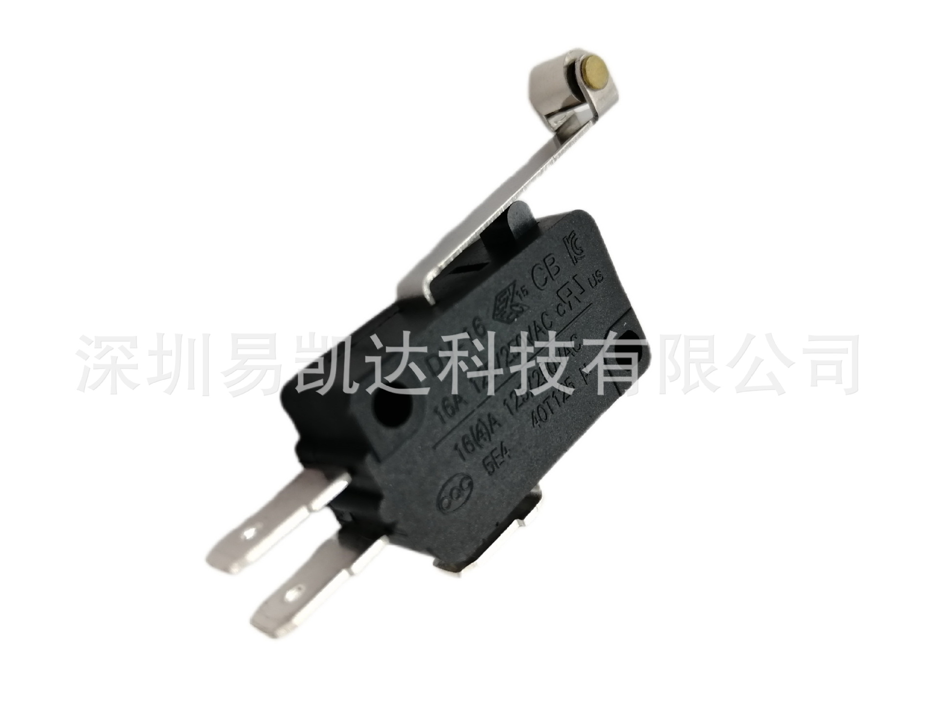 DV-16-A0门控开关小家电电器微波炉微动开关16A三脚带滚轮