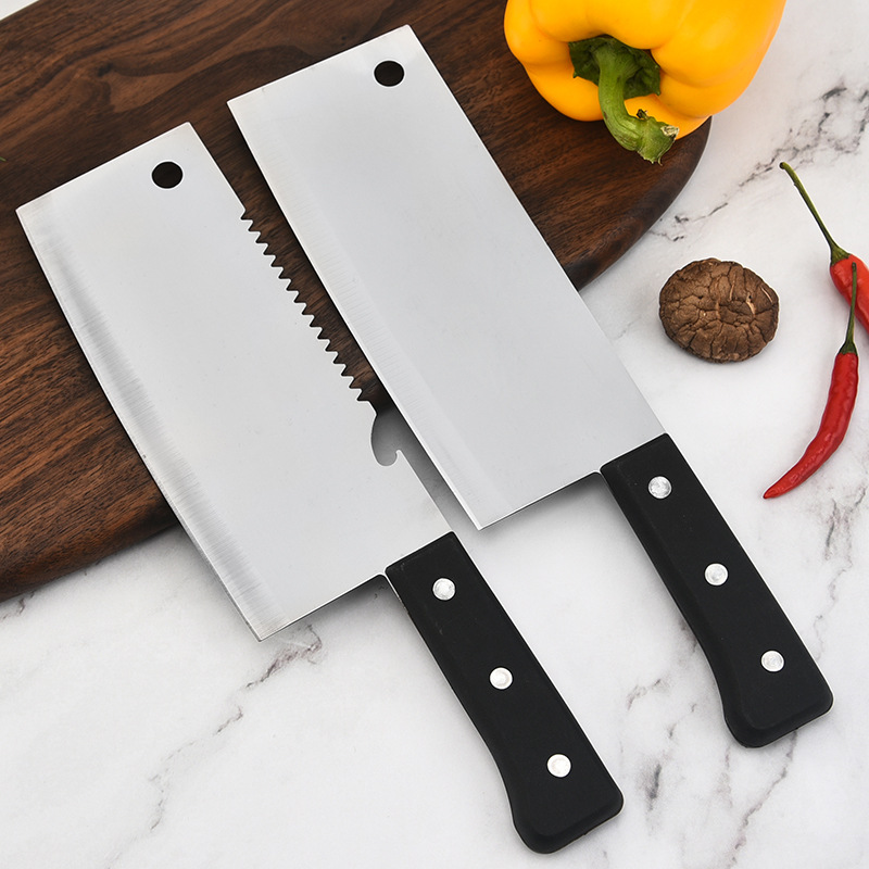 Factory wholesale stainless steel household kitchen knife construction site dormitory sharp slicer street stall knife