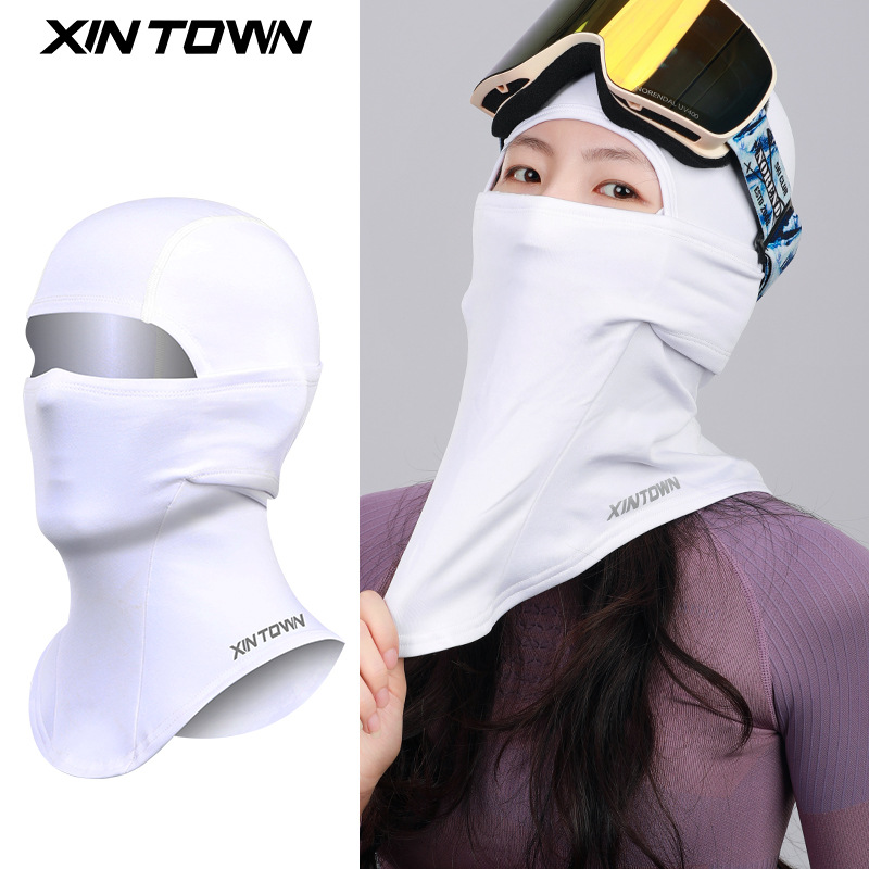 Wuwei Ski Thermal Face Mask for Autumn and Winter Cycling, Windproof and Cold-Resistant, Fleece-Lined Balaclava Hat, Cross-Border