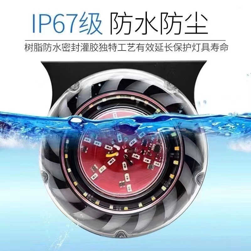 Large Truck Anti-Rear Collision Light 12V24V Trailer Led Waterproof Brake Turn Signal Anti-Fog Warning Rear Fog Light