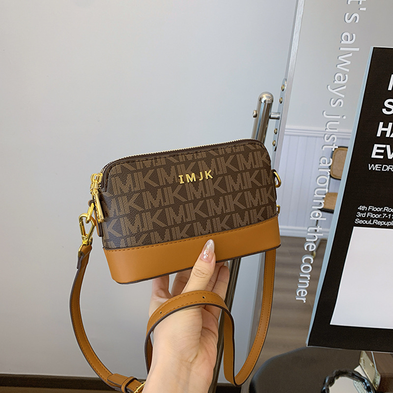 法式小眾設計女包包2024新款歐美復古印花小方包百搭斜挎單肩包潮